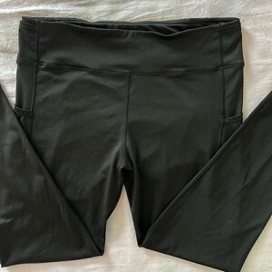 Yelete Active Womens Size 3X Black Workout Fitness Yoga Leggings